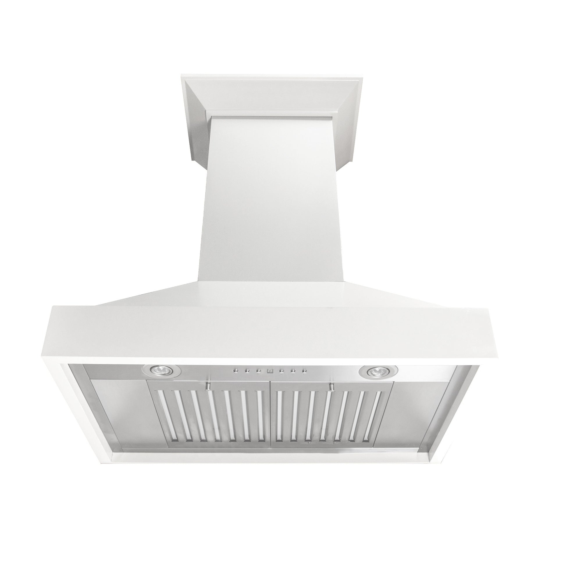 ZLINE 36 in. Wooden Wall Mount Range Hood in Smooth Bright White Finish (KBWW-36)