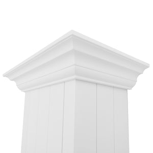 ZLINE 30 in. Wooden Wall Mount Range Hood in Shiplap Bright White Finish (KPWW-30)