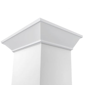 ZLINE 48 in. Wooden Wall Mount Range Hood in Smooth Bright White Finish (KBWW-48)