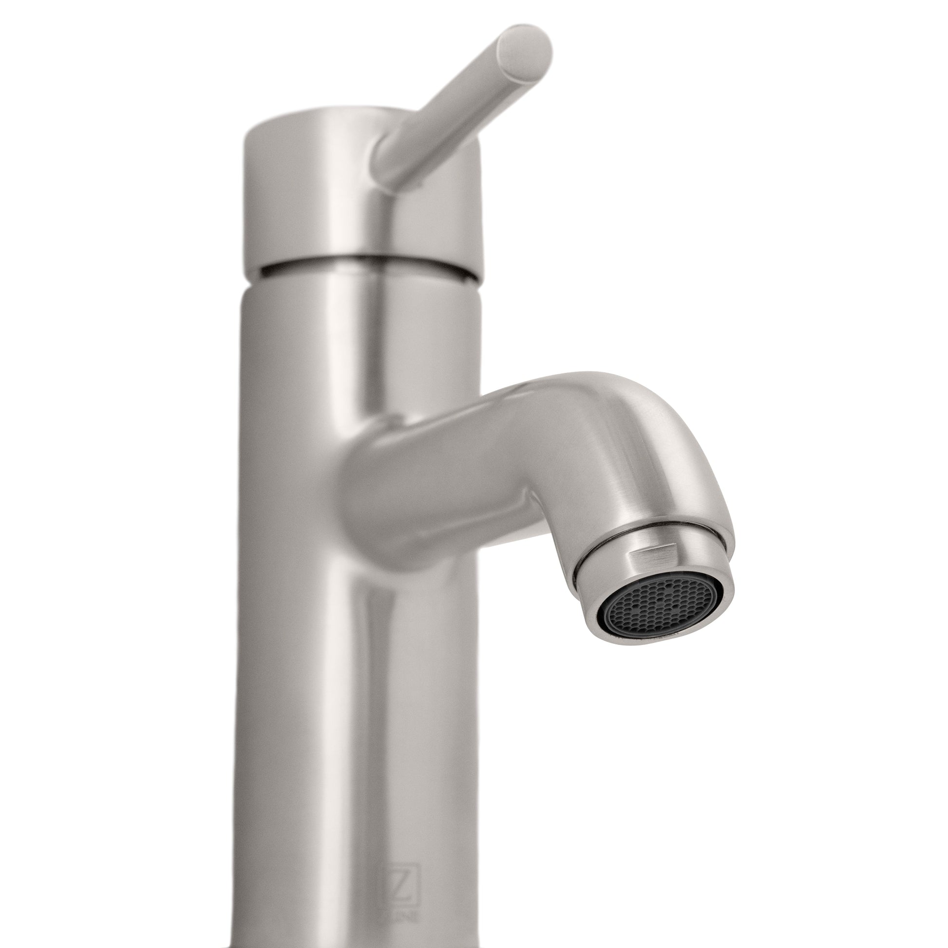 ZLINE Aloha Bath Faucet in Brushed Nickel (ALH-BF-BN) close-up, spout.