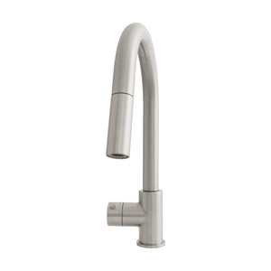 ZLINE Gemini Touchless Kitchen Faucet in Brushed Nickel (GEM-KFS-BN) front.