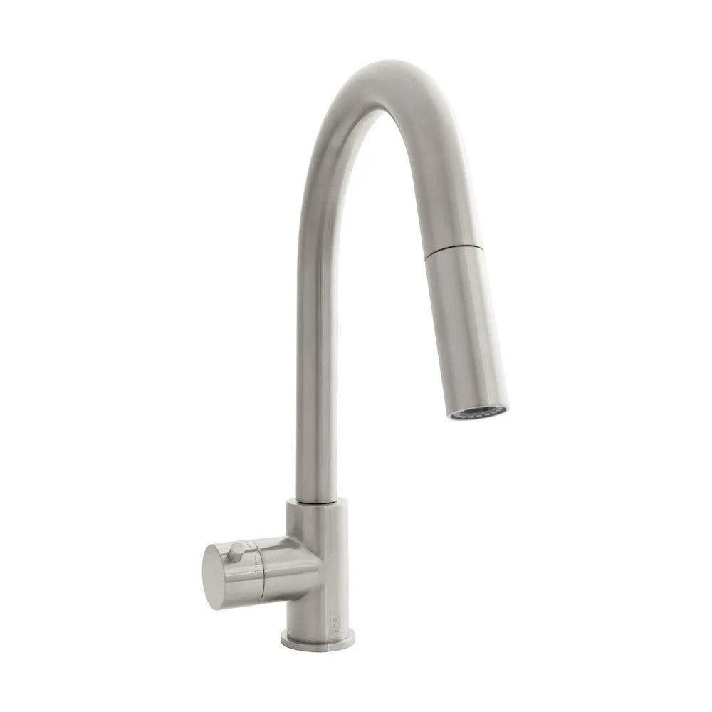 ZLINE Gemini Touchless Kitchen Faucet in Brushed Nickel (GEM-KFS-BN) main image.