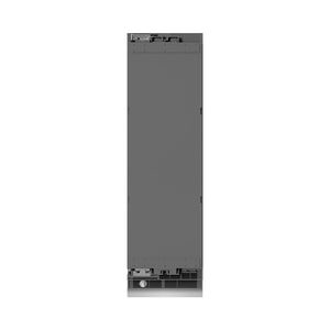 ZLINE Autograph Edition 24 in. 12.4 cu. ft. Panel Ready Column Freezer with Graphite Gray Interior and Polished Gold Accents (RBCFVZ-24-G) front, closed.