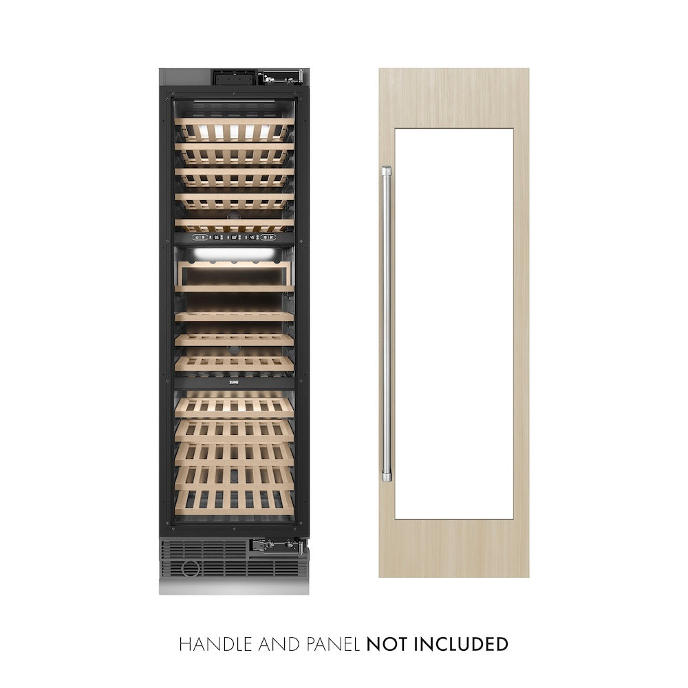 ZLINE 24 in. 12.4 cu. ft. Triple Zone 100 Bottle Panel Ready Column Wine Cooler (RBCWV-24)