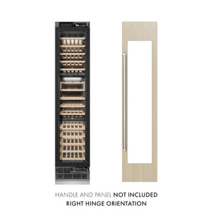 ZLINE 18 in. 9.0 cu. ft. Triple Zone 68 Bottle Panel Ready Right Hinge Column Wine Cooler (RBCWVR-18)