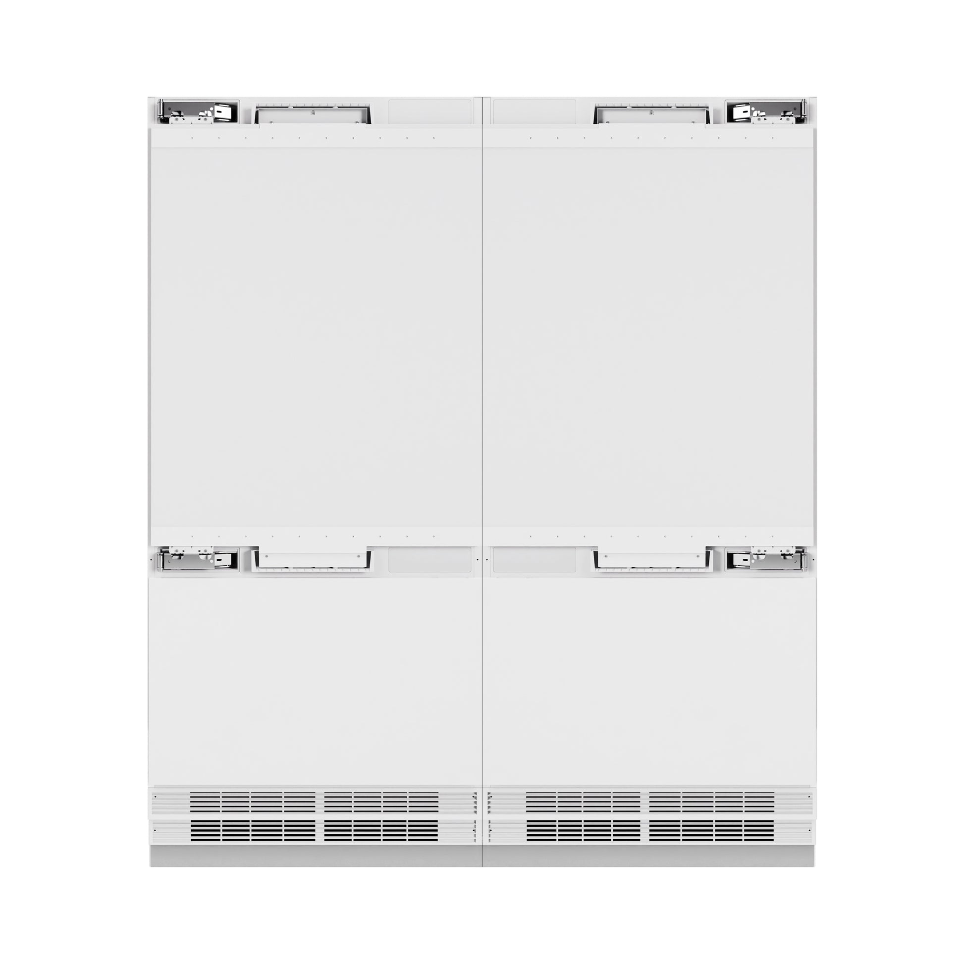 ZLINE 72 in. 39.6 cu. ft. Panel Ready French Door Built-In Bottom Freezer Refrigerator with Water Dispensers and Ice Makers (RBIT-72)