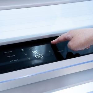 ZLINE Autograph Edition 72 in. 39.6 cu. ft. French Door Built-In Bottom Freezer Refrigerator with Water Dispensers and Ice Makers in Satin Stainless Steel and Polished Gold Accents (RBITZ-SN-72-G)