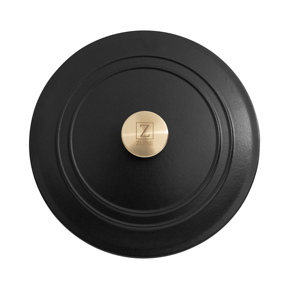 ZLINE 5-Piece Enameled Cast Iron Cookware Set in Black Matte (CWSETS-BLM-5)