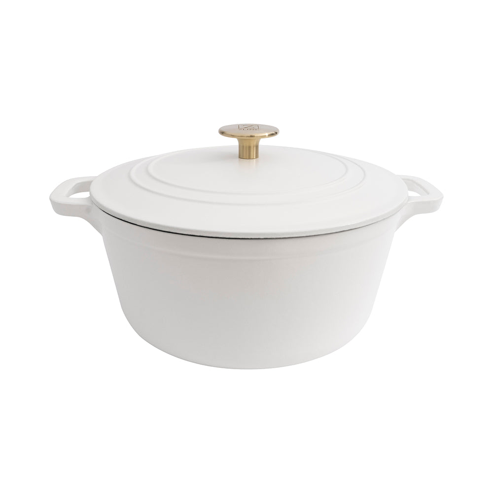 ZLINE 5-Piece Enameled Cast Iron Cookware Set in White Matte (CWSETS-WM-5)