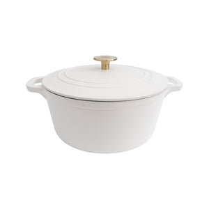 ZLINE 5-Piece Enameled Cast Iron Cookware Set in White Matte (CWSETS-WM-5)