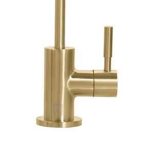 ZLINE Single Handle Drink Faucet in Champagne Bronze (FBV-CB) mount and handle.