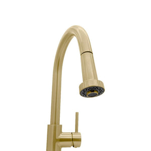 ZLINE Monet Pull Down Kitchen Faucet in Champagne Bronze (MON-KF-CB) pull down spray wand spout.