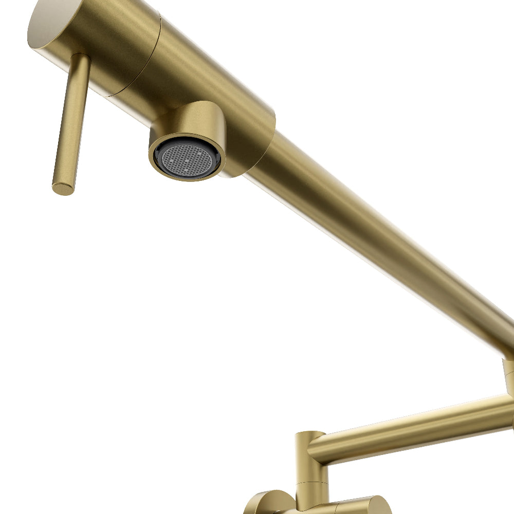 ZLINE Gemini Pot Filler in Champagne Bronze (GEM-FPF-CB) spout.