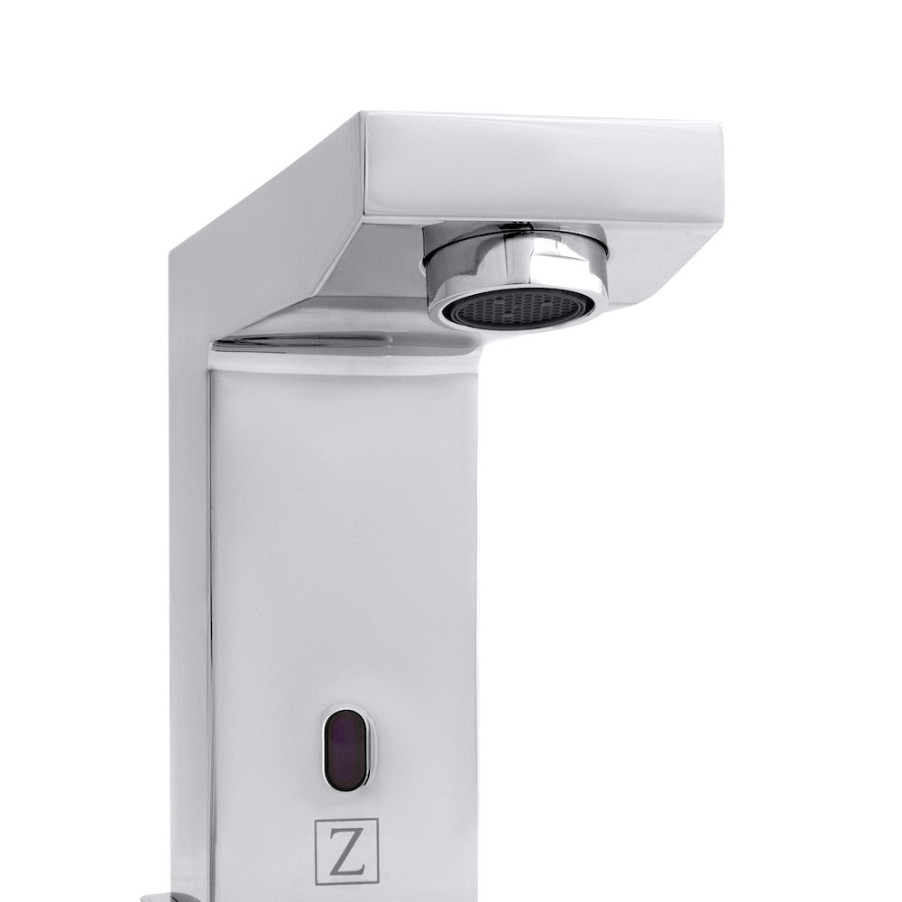 ZLINE Bliss Touchless Bath Faucet in Chrome (BLS-BFS-CH) close-up, spout.