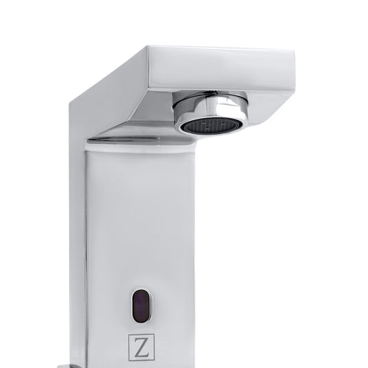 ZLINE Bliss Touchless Bath Faucet in Chrome (BLS-BFS-CH) close-up, spout.