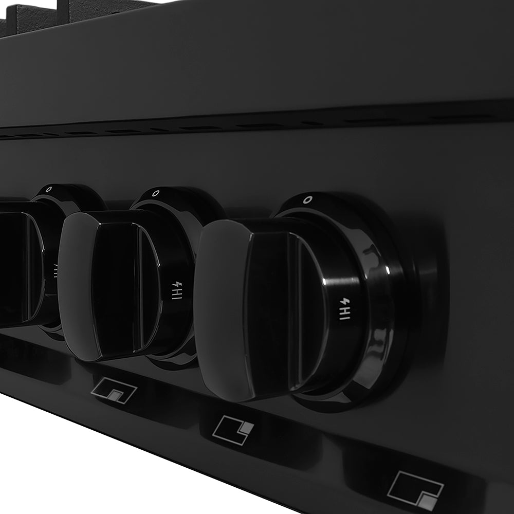 ZLINE 48 in. Classic Gas Rangetop with 8 Burner DuoPro™ Cooktop in Black Stainless Steel (PCRTB-48)