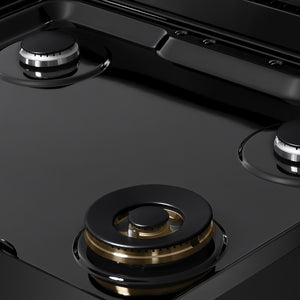 ZLINE 30 in. Classic Gas Rangetop with 4 Burners and Porcelain Cooktop in Black Stainless Steel (RTB2-30)