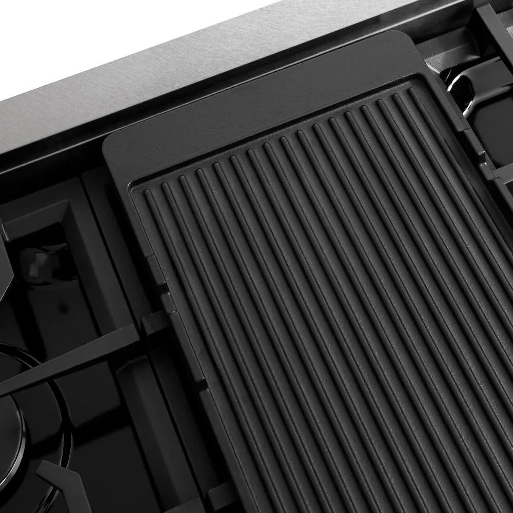 ZLINE 48 in. Classic Gas Rangetop with 8 Burners and Porcelain Cooktop in Satin Stainless Steel (RTS-48)