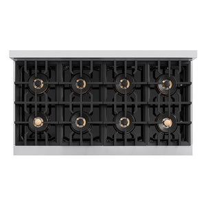 ZLINE 48 in. Classic Gas Rangetop with 8 Burner DuoPro™ Cooktop in Stainless Steel (PCRT48)
