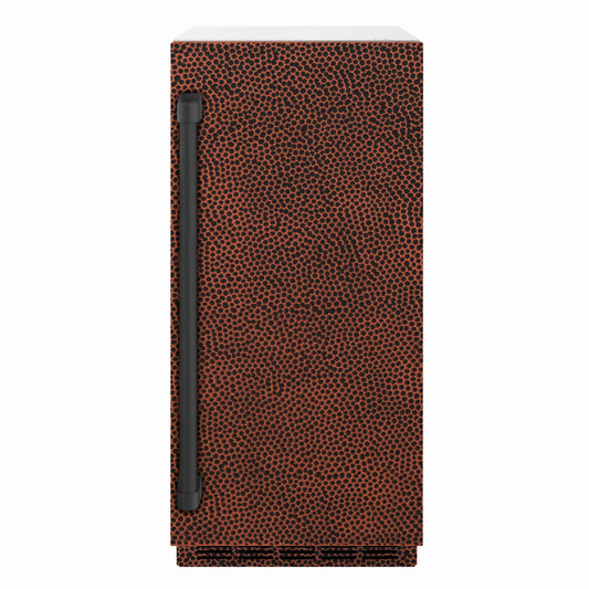 ZLINE 15 in. Touchstone Clear Cube Ice Maker with Drain Pump and Hand Hammered Copper Door (ICCD-HH-15) front.