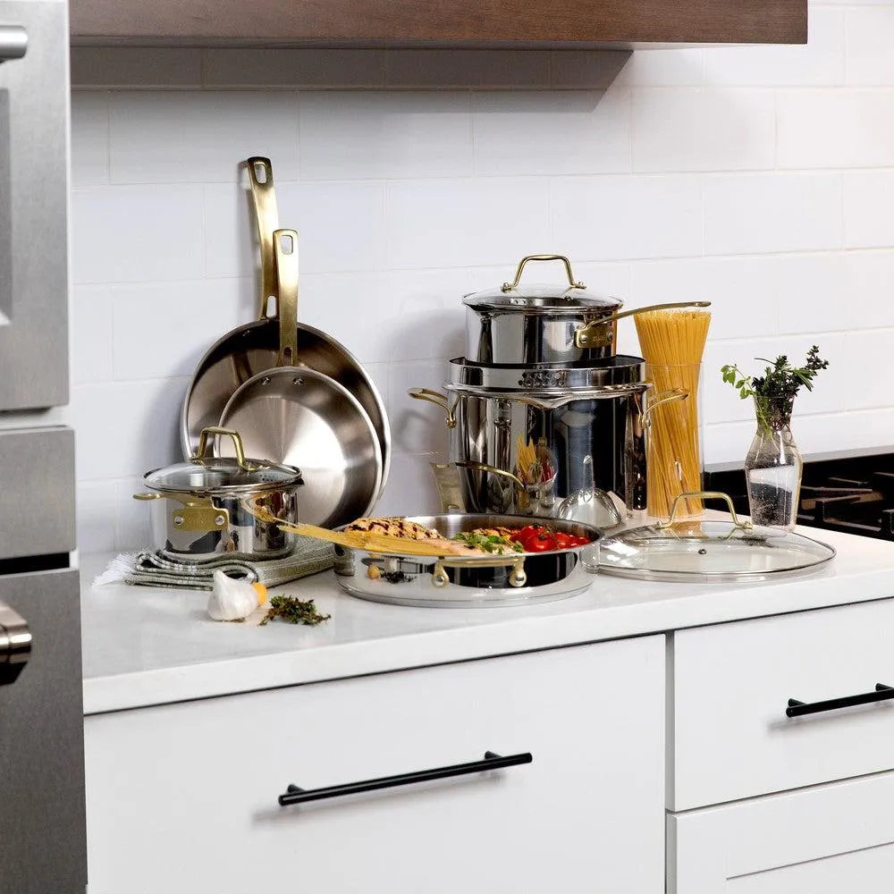 Z Line Cookware Stainless Steel Non-Toxic Cookware Set (CWSETL-ST-10) | ZLINE Kitchen ...