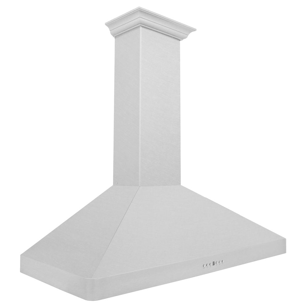 ZLINE 48 in. Ducted Wall Mount Range Hood in Satin Stainless Steel (8KF2S-48) side.