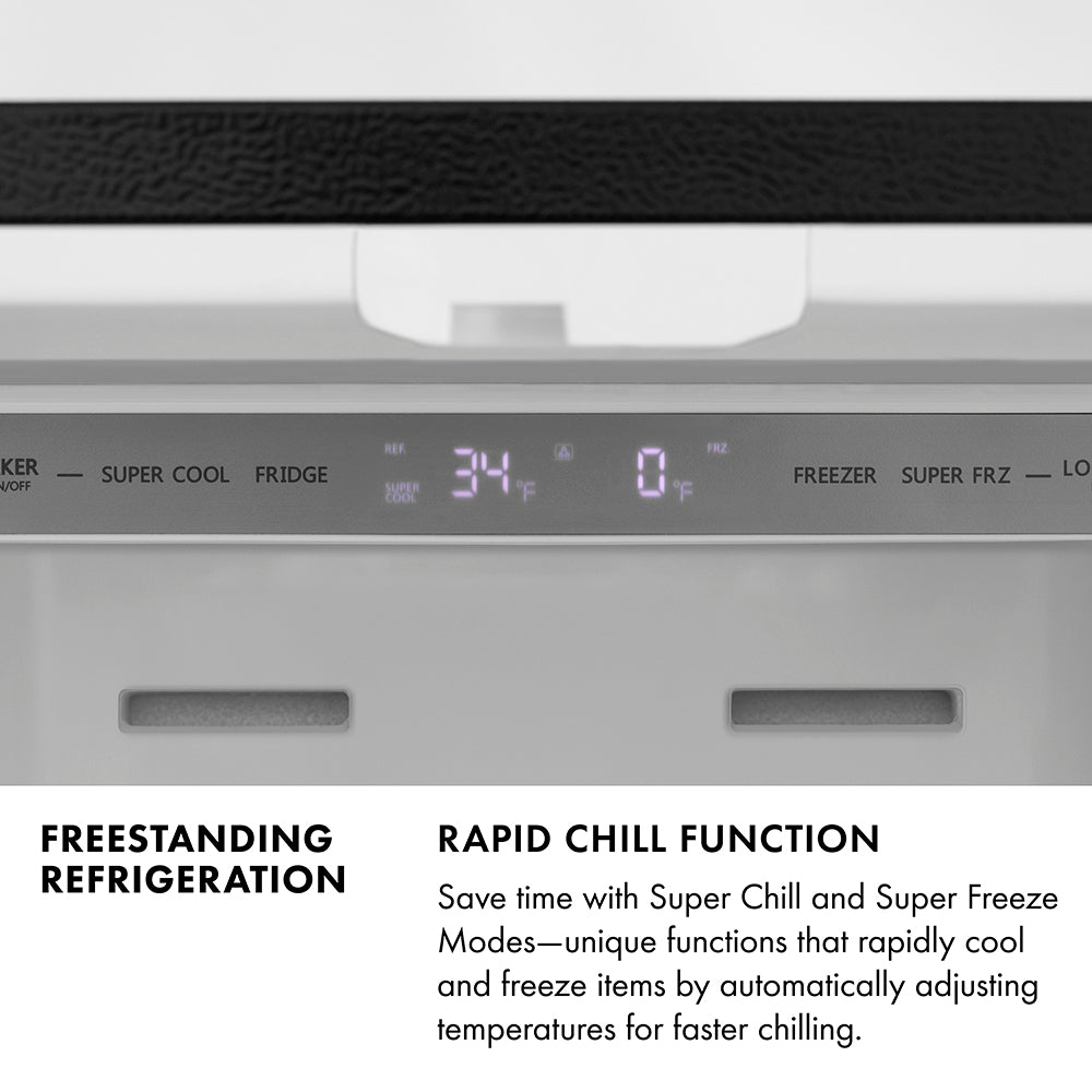 ZLINE 36 in. 28.9 cu. ft. Standard-Depth French Door External Water Dispenser Refrigerator with Dual Ice Maker in Fingerprint-Resistant Stainless Steel (RSM-W-36)