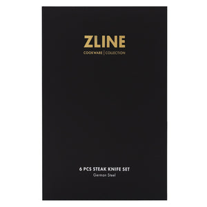 ZLINE 6-Piece Professional German Steel Steak Knife Set (STK-GS-6) box front.