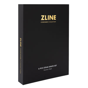 ZLINE 6-Piece Professional German Steel Steak Knife Set (STK-GS-6) box side.