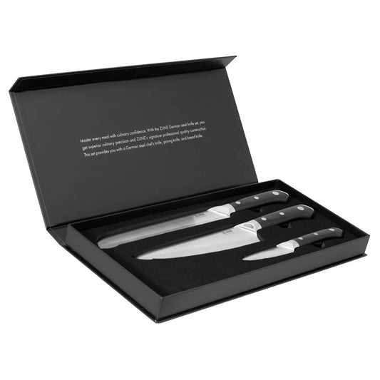 ZLINE 3-Piece Professional German Steel Kitchen Knife Set (KSETT-GS-3) main image.