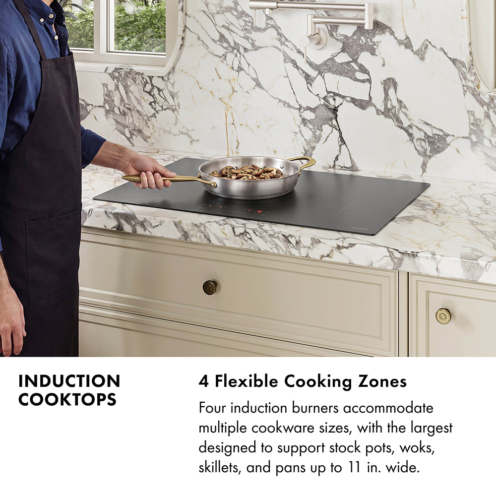 ZLINE 30 in. Induction Cooktop with Anti-Scratch Glass and 4 Elements (FCIND-30)