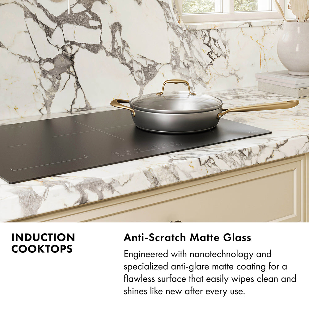 ZLINE 30 in. Induction Cooktop with Anti-Scratch Glass and 4 Elements (FCIND-30)