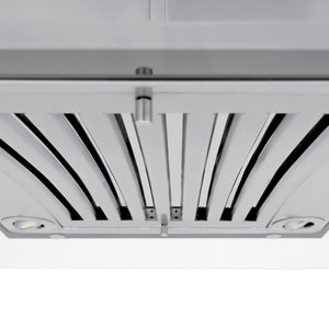 ZLINE 36 in. Convertible Vent Island Mount Range Hood in Stainless Steel and Glass (GL9i-36)