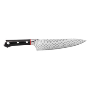 ZLINE Mark Estee 8 in. Professional Japanese Damascus Steel Chef Knife (KCKT-ME-JD) side.