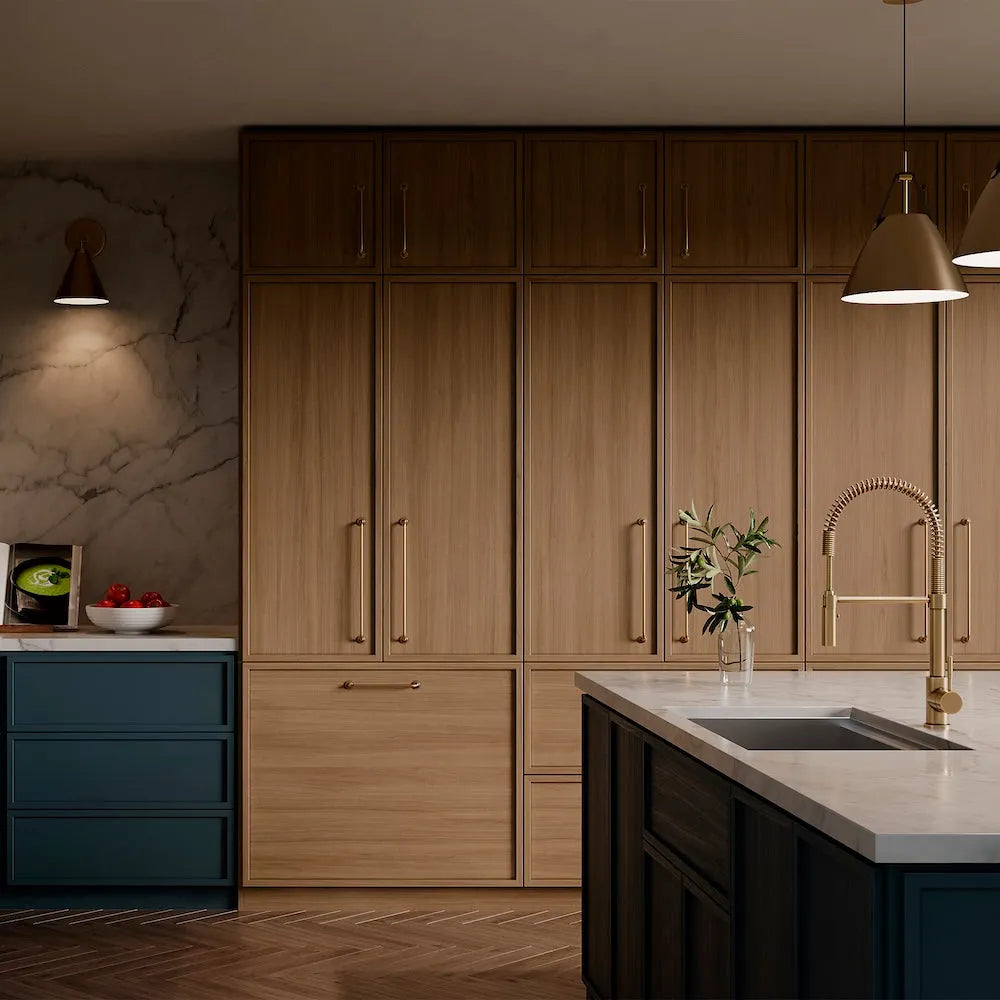 Sierra Pull Down Spring Kitchen Faucet in Champagne Bronze (SRA-KF