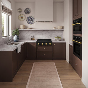 ZLINE Autograph Edition 30 in. Paramount Induction Rangetop with 4 Element Cooktop in Black Stainless Steel and Polished Gold Accents (SINRTBZ-30-G)
