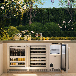 ZLINE 15 in. Touchstone Nugget Ice Maker with Drain Pump and Solid Stainless Steel Door (INGD-ST-15)