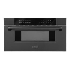 ZLINE 30 in. 1.2 cu. ft. Black Stainless Steel Built-In Microwave Drawer (MWD-30-BS)