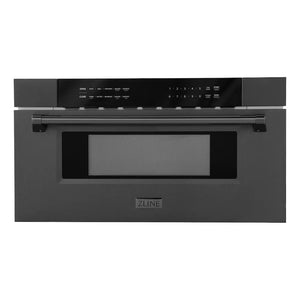 ZLINE 30 in. 1.2 cu. ft. Built-in Microwave Drawer in Black Stainless Steel (MWD-30-BS) main image.