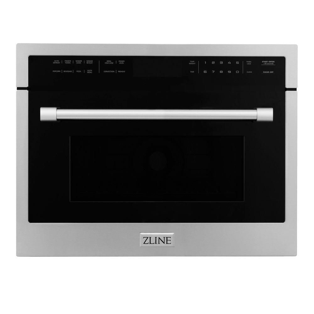 ZLINE 24 in. Stainless Steel Built-in Convection Microwave Oven with Speed and Sensor Cooking (MWO-24)