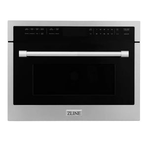 ZLINE 24 in. 1.6 cu. ft. Built-in Convection Microwave Oven in Stainless Steel with Speed and Sensor Cooking (MWO-24) main image.