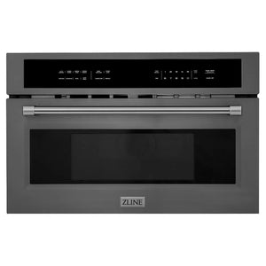 ZLINE 30 in. 1.6 cu ft. Black Stainless Steel Built-in Convection Microwave Oven (MWO-30-BS) main image.