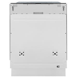 ZLINE 24 in. Monument Series 3rd Rack Dishwasher with Auto Door Open Drying, 44dBa, Panel Ready (DWMT-24) front, closed, without panels.