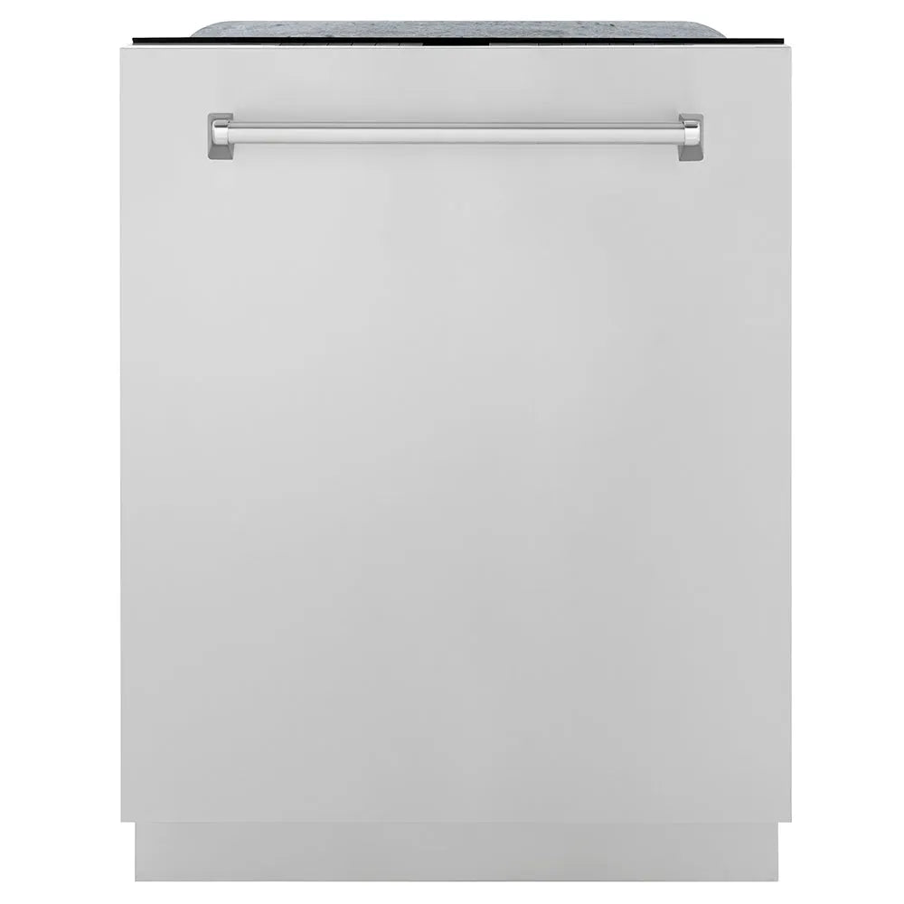 ZLINE 24 in. Monument Series 3rd Rack Dishwasher with Auto Door Open Drying, 44dBa, Stainless Steel Panel (DWMT-304-24) main image.