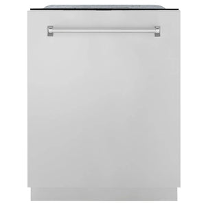 ZLINE 24 in. Monument Series 3rd Rack Dishwasher with Auto Door Open Drying, 44dBa, Stainless Steel Panel (DWMT-304-24) main image.