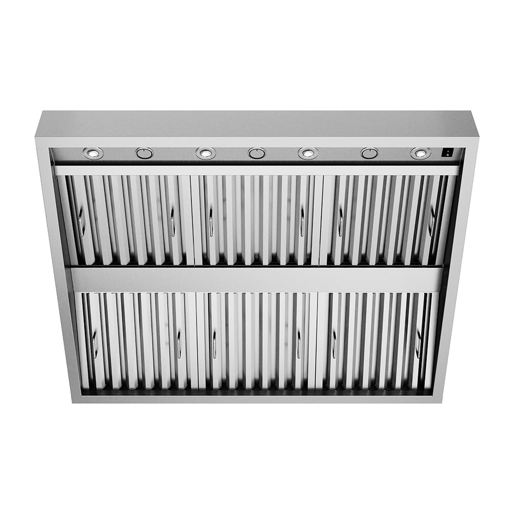 ZLINE 42 in. Under Cabinet Outdoor Grill Hood (GOU2-42) front, under.