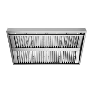 ZLINE 60 in. Under Cabinet Outdoor Grill Hood (GOU2-60) front, under.