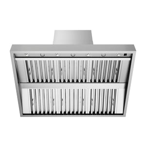 ZLINE 48 in. Wall Mount Outdoor Grill Hood (GOW1-48) front, under.