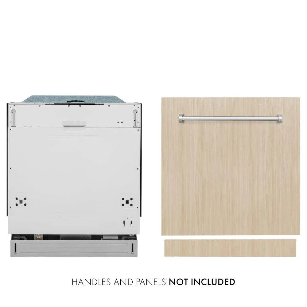 ZLINE 24 in. Panel Ready Top Control Dishwasher with Stainless Steel Tub, 52dBa (DW7713-24) main image.