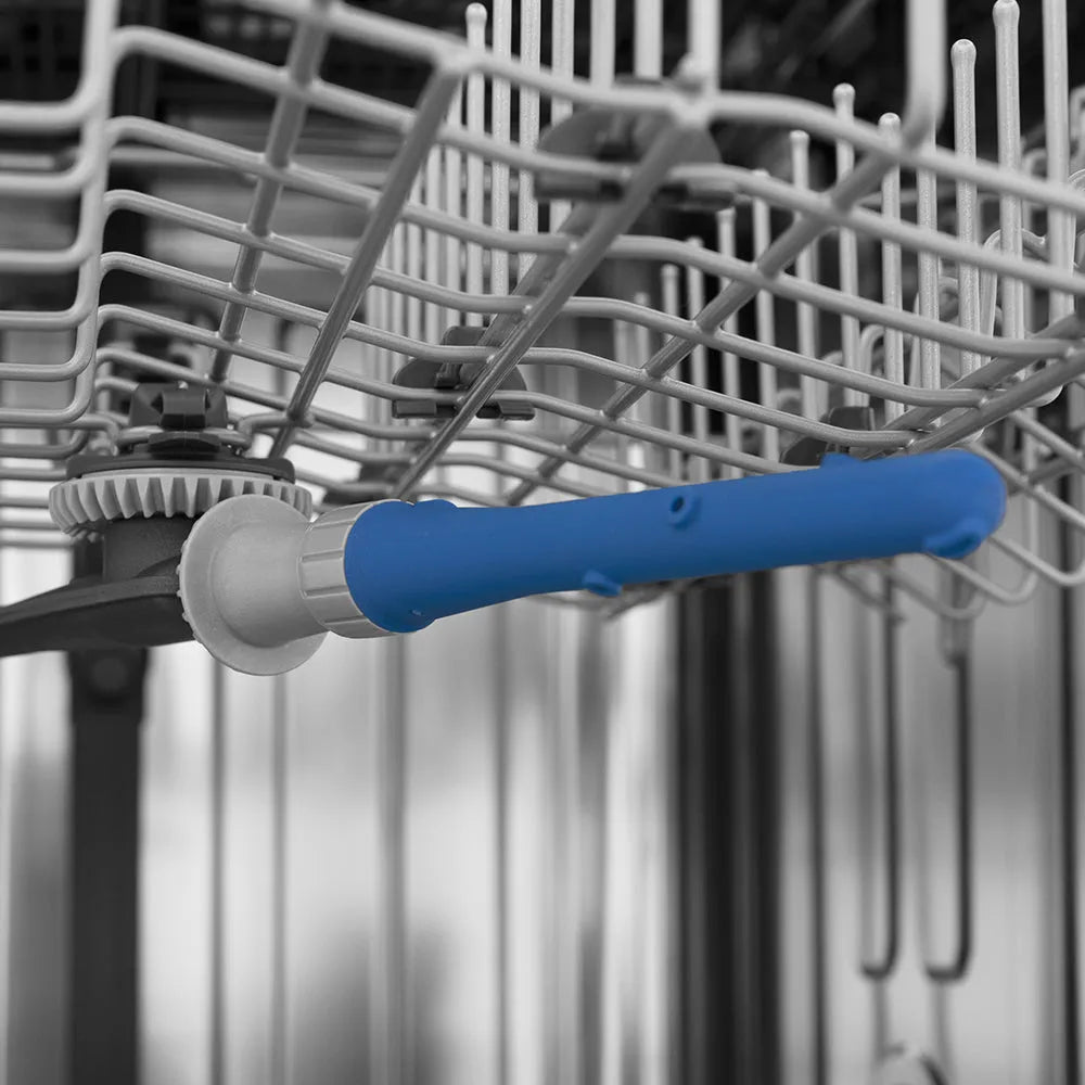 ZLINE 24 in. Monument Series 3rd Rack Top Touch Control Dishwasher in Stainless Steel with Stainless Steel Tub, 45dBa (DWMT-304-24) DuraWash spray arm.